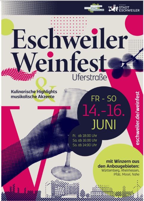 Plakat 1. Eschweiler Weinfest