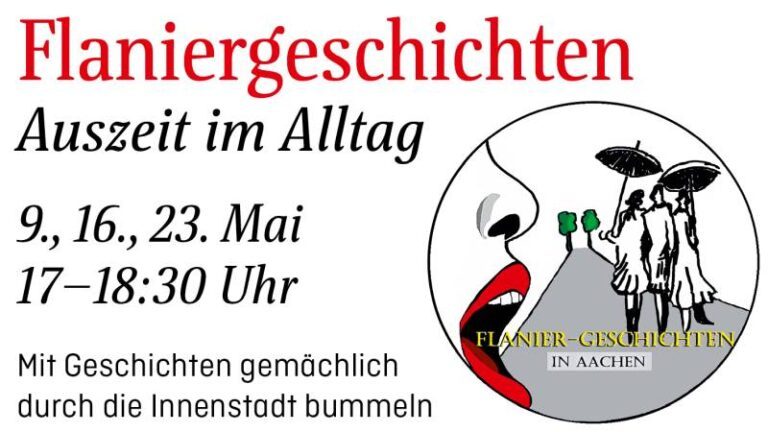 Plakat zu Flaniergeschichten. © D. Kauf